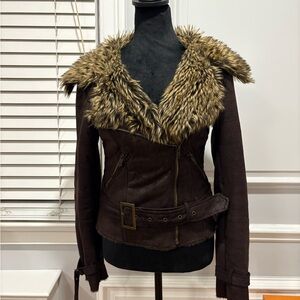 Pretty Little Liars Leather PennyLane Fur Jacket